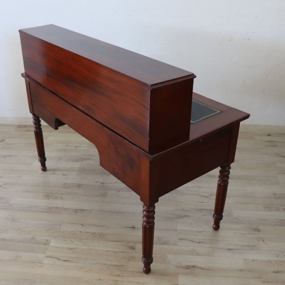 Antiek bureau van mahonie, Italië 19e eeuw – Wood (photo 14 of 17)