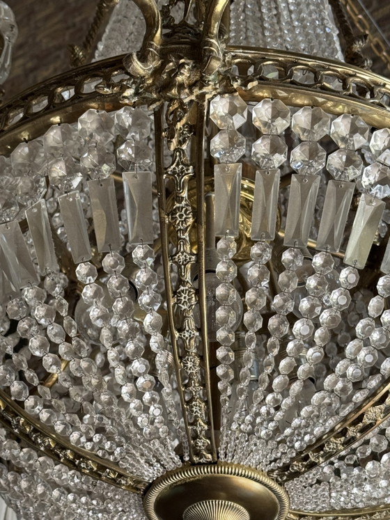 Image 1 of Pièce maîtresse : Lustre ancien original de style Empire français (vers 1800-1820) – État impeccable

