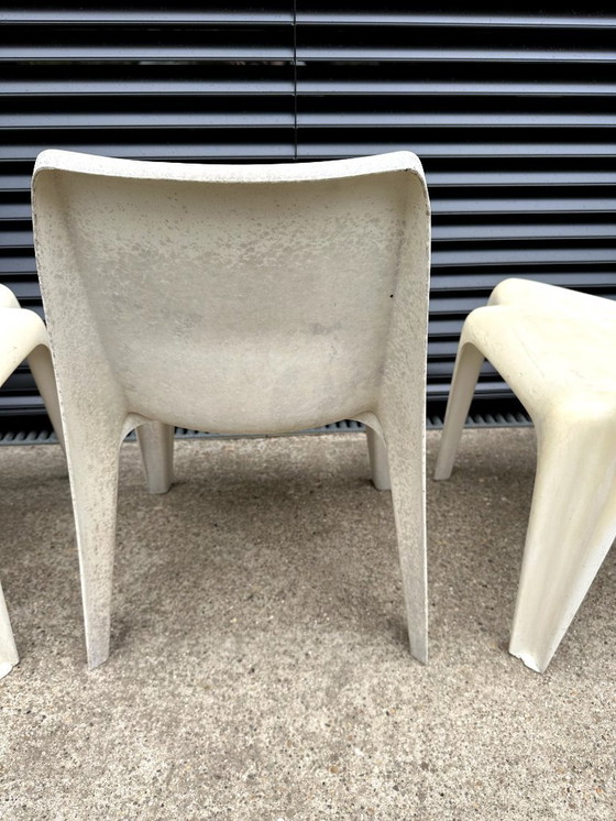 Image 1 of 4 sillas Bofinger Helmut Batzner color blanco