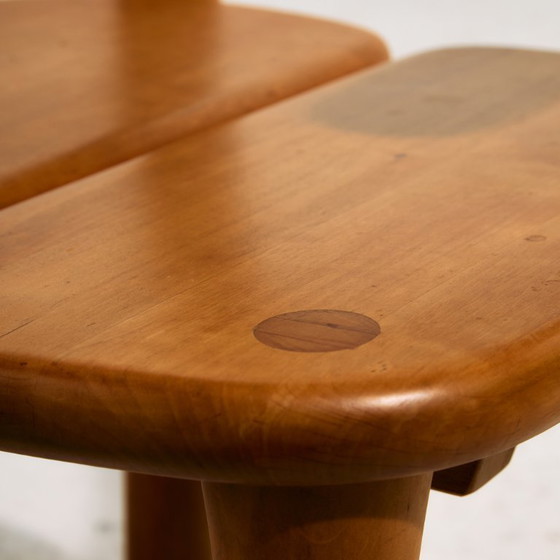 Image 1 of MK10590 Set da pranzo in legno di ontano di Erwin Berghammer per Team 7, Set di 7