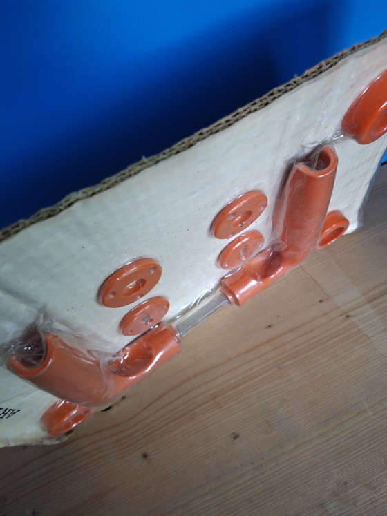 Image 1 of Artemide vintage design orange space age door handle