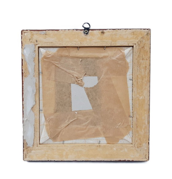 Image 1 of Vintage framed cross-stitch tapestry 