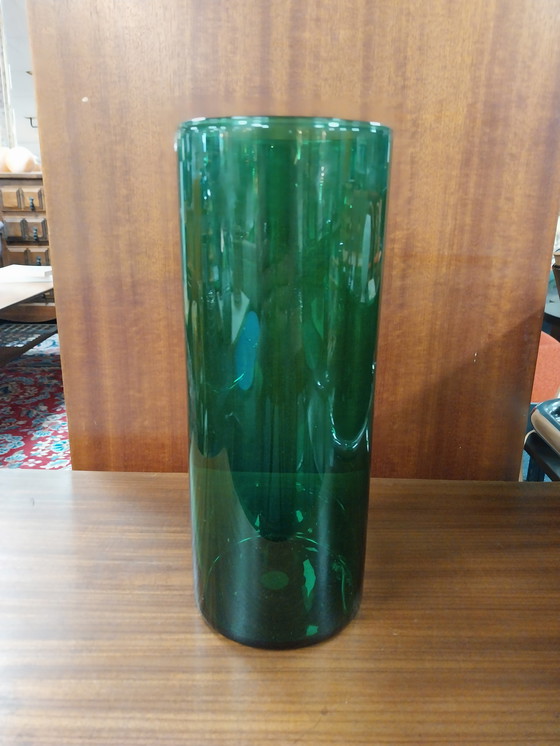 Image 1 of 1 x grüne Vase von Kaj Franck Nuutajärvi für Arabia Finland