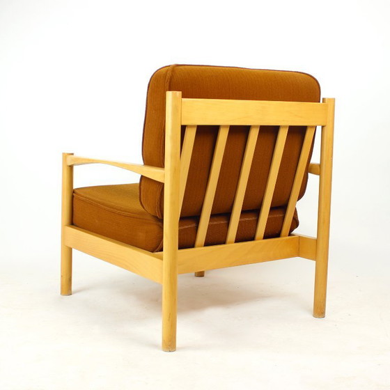 Image 1 of  Elegant Lounge Chair In Oak, Czechoslovakia 1960s, 4 Available