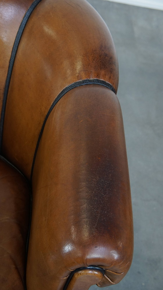 Image 1 of Vintage Cognac-Kleurige Lederen Clubfauteuil