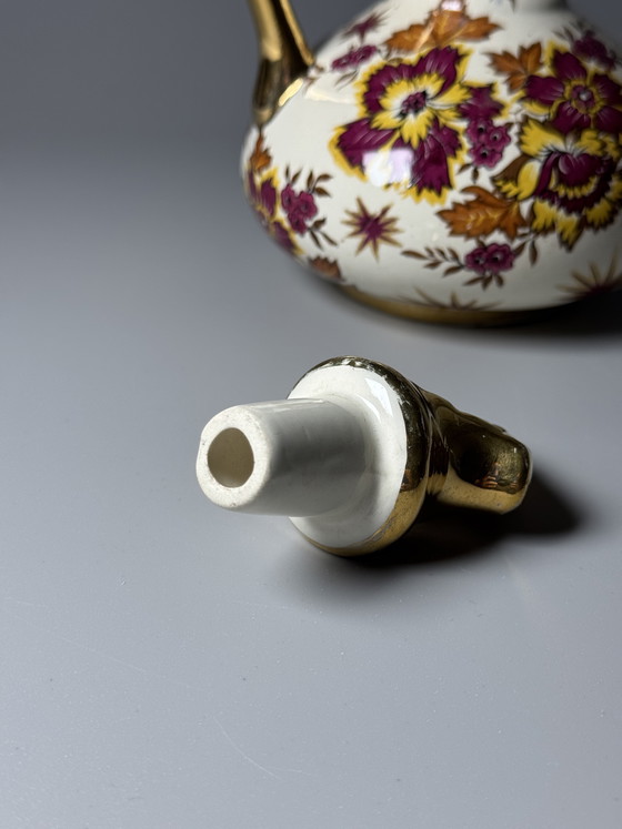 Image 1 of Decantador Boch Frères La Louvière Keralux de loza de Raymond Chevalier, belga Art Déco, años 30