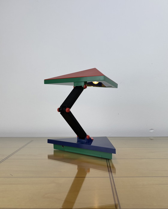 Image 1 of Lampada postmoderna in stile Memphis di Kyoji Tanaka, Giappone anni &#39;80, lampada vintage, lampada da tavolo, Rabbit Tanaka, 