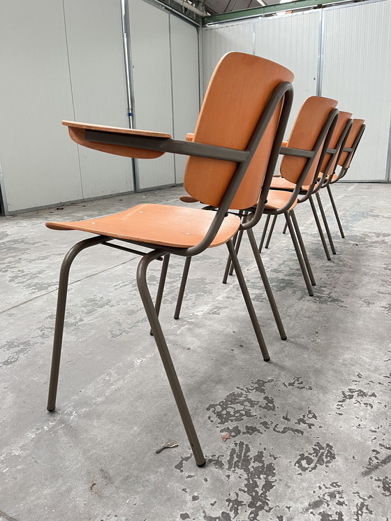 Image 1 of Set di 4 sedie industriali, Kho Liang Le per auto