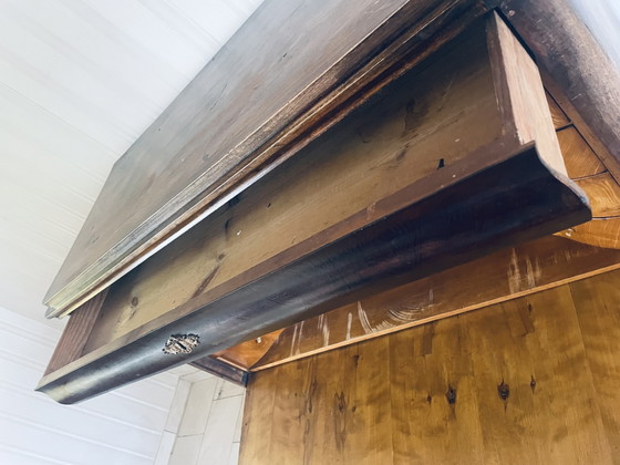 Image 1 of Antieke secretaire kast / klepbureau