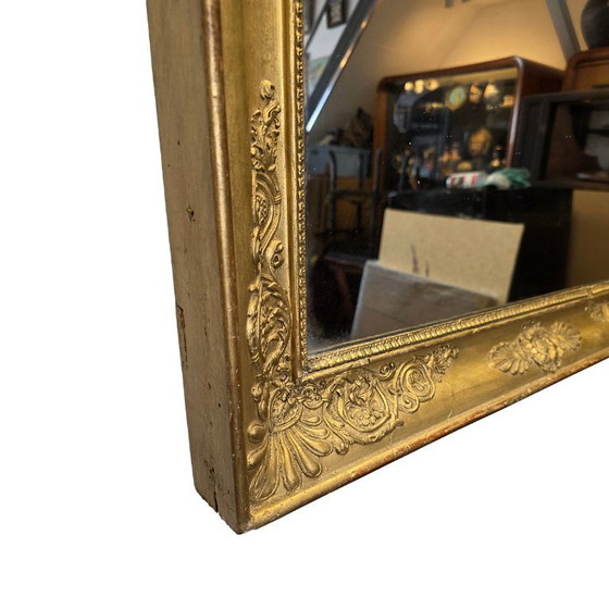 Espejo antiguo francés dorado – Wood (photo 6 of 7)