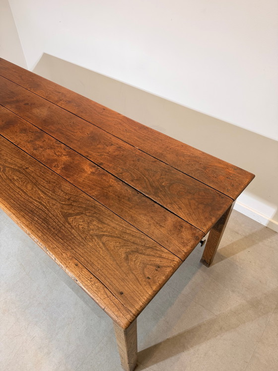 Antique Solid Oak Farmhouse Dining Table (photo 5 of 6)