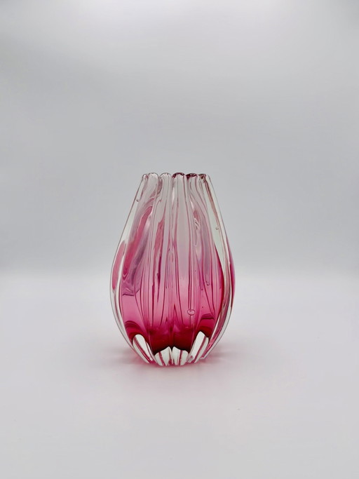 Flavio Poli Murano Glas Vase Modell 12024