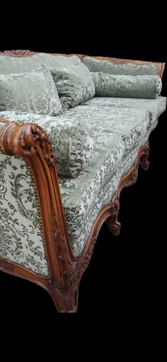 Exclusive Louis XVI Sofa Set – Seating area, Textile, Wood (photo 6 of 9)