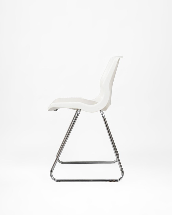 Image 1 of Swedish Chair By Overman Made Of Tubular Steel And Plastic