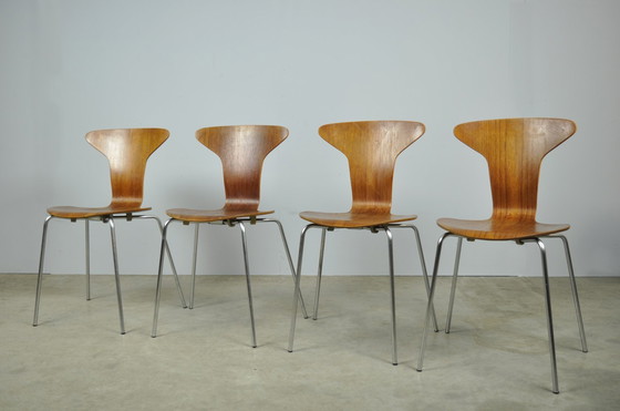 Image 1 of Fritz Hansen / Vintage Mosquito Dining Chairs / Arne Jacobsen / 1960S Denmark