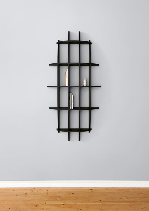 Étagère murale Jive en MDF anthracite, par Ellips Design