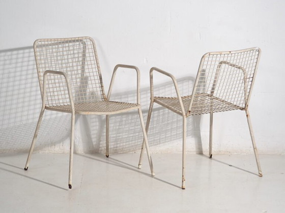 Antique outdoor chairs with armrests (c.1920). Set of 4 pieces #4 – Garden chairs, Iron (photo 28 of 40)