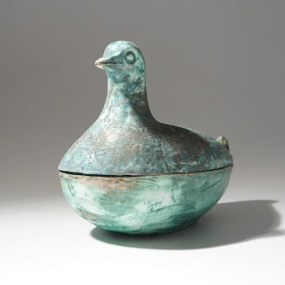 Image 1 of Scatola in ceramica a forma di uccello, anni '60