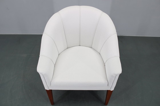 Image 1 of Vintage lederen gerestaureerde fauteuil, Tsjecho-Slowakije