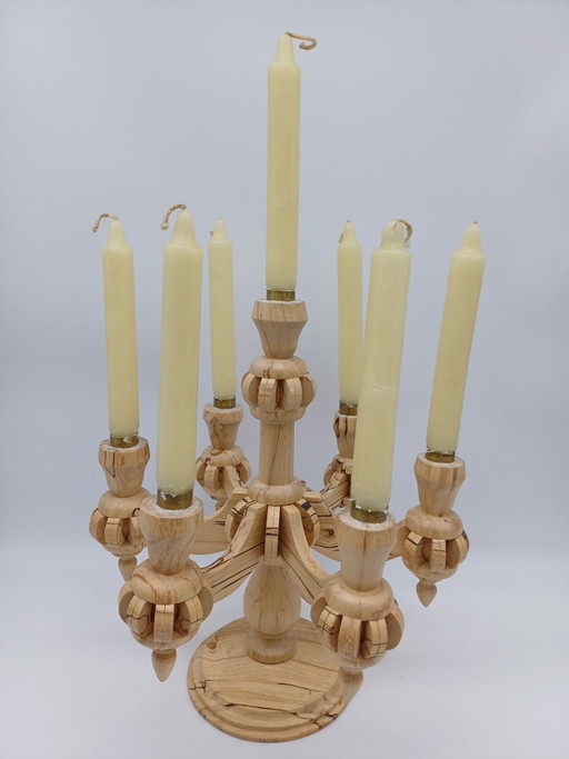 Bellissimo portacandela in legno scandinavo