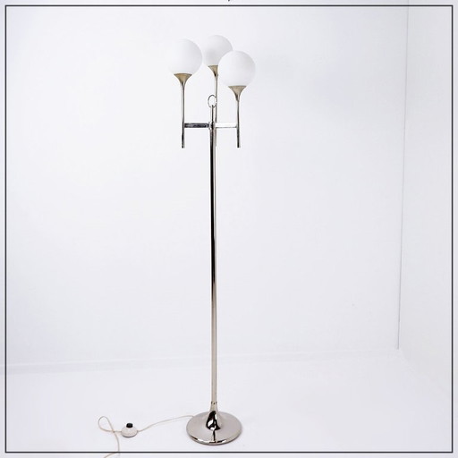 Vintage-Stehlampe von Sciolari aus Chrom, 1970er Jahre, Italien