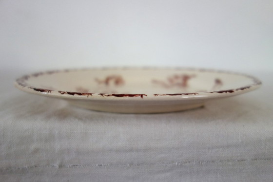 Image 1 of 11 platos Gien, diseño Cactus, circa 1900