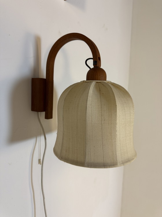 Image 1 of Vintage teak wall lamp, Domus '70