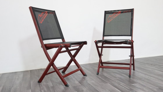 Image 1 of michael schumacher Coppia Di Sedie Richiudibili Merchandising Ufficiale 2000