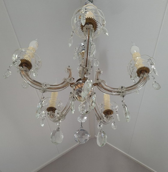 Image 1 of Lampadario di cristallo Maria Teresa a 5 bracci