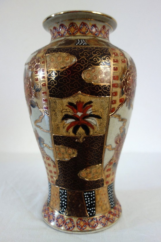 Image 1 of Satsuma vaas midden 20e eeuw H31cm