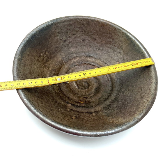 Image 1 of Piatto/ciotola in ceramica da studio, smalto rustico, 26 cm