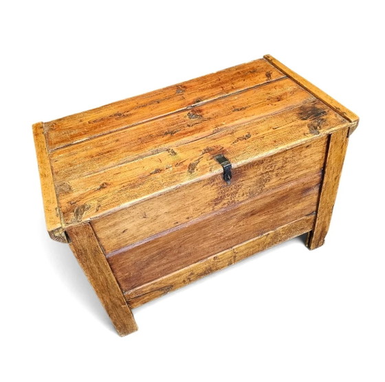 Vecchia cassa / baule contenitore / legno di pino – Armadi contenitori (photo 4 of 13)