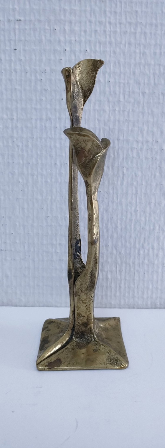 Image 1 of Stifthalter aus Bronze mit Blätterdekor