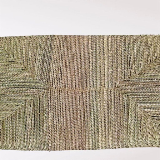 Panca marocchina intrecciata a mano – Stile rustico boho, palma naturale 100x40 cm