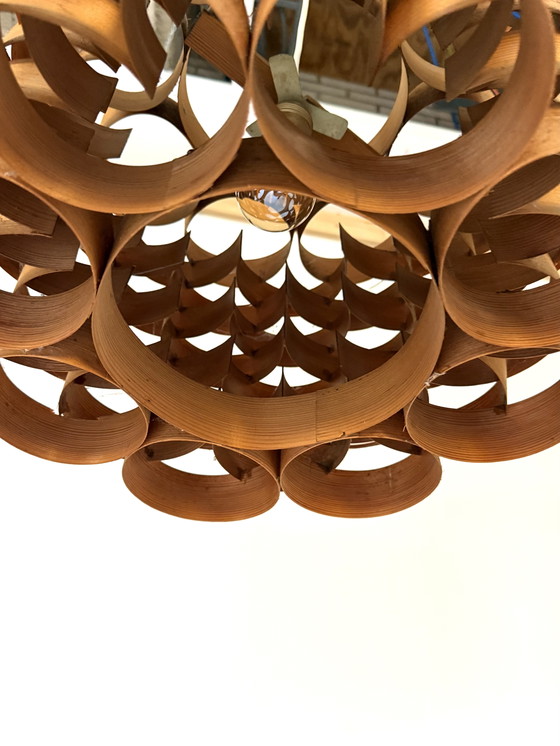 Image 1 of Vintage slatted pendant lamp, Hans Agne Jakobsson '60