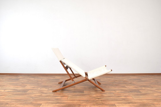 Image 1 of Fauteuil/méridienne danoise de style Mid-Century par Lauge Vestergaard pour Cado, années 1960.