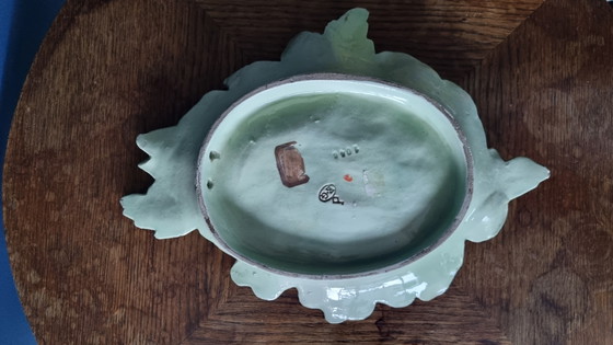 Antico piatto da muro in maiolica rococò, Francia XIX secolo, Édouard Gilles – Decorazioni murali, Ceramic (photo 13 of 15)