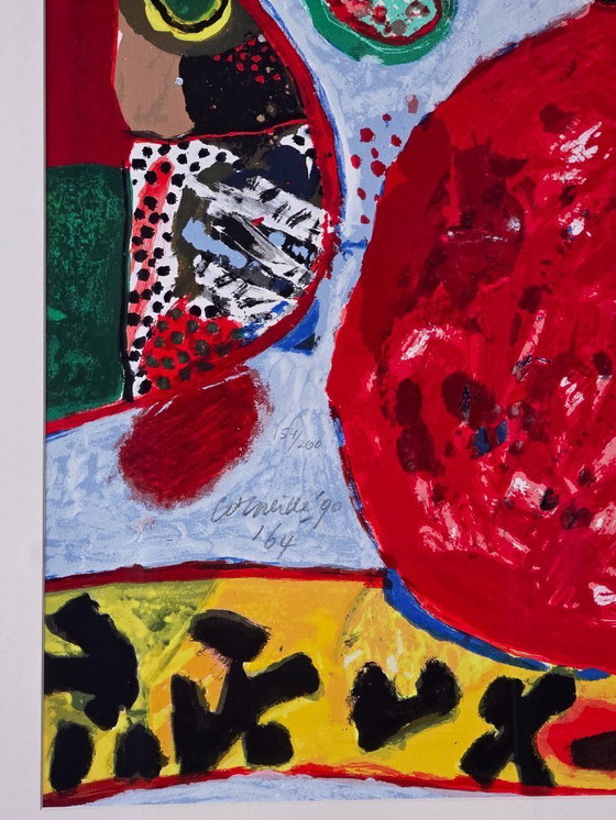 Image 1 of Corneille - Red Ball - Hand signed - 154/200 - 1990