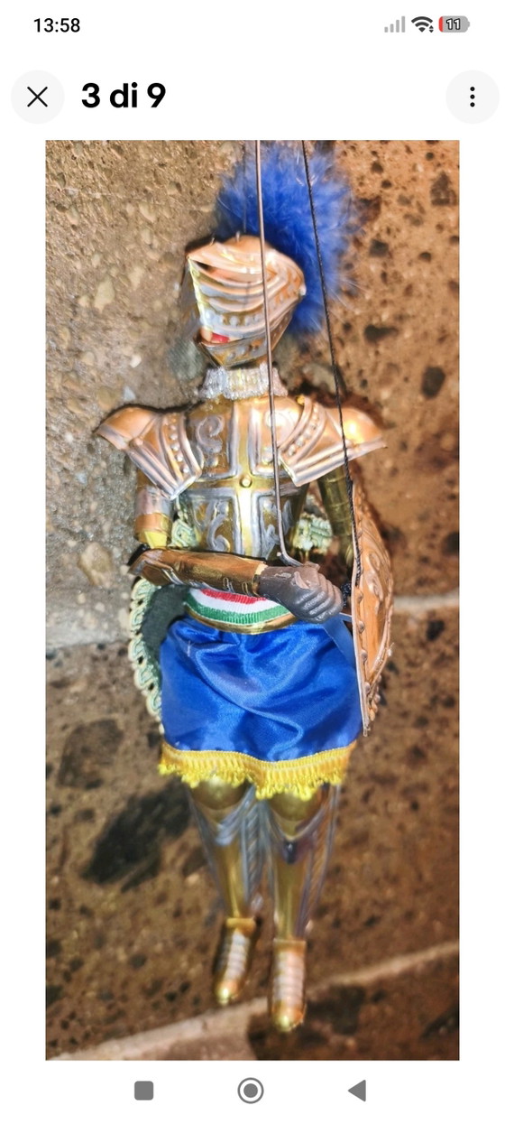 Armure de cérémonie vintage Angelica Sicilian Pupo 30cm – Objets déco, Metal, Textile (photo 3 of 9)