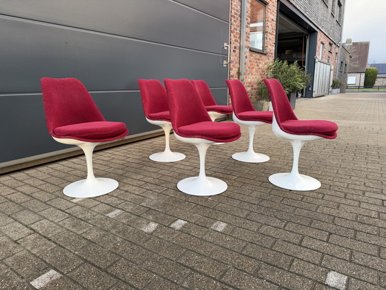 Image 1 of 6x original vintage Knoll Tulip dining chairs by Eero Saarinen