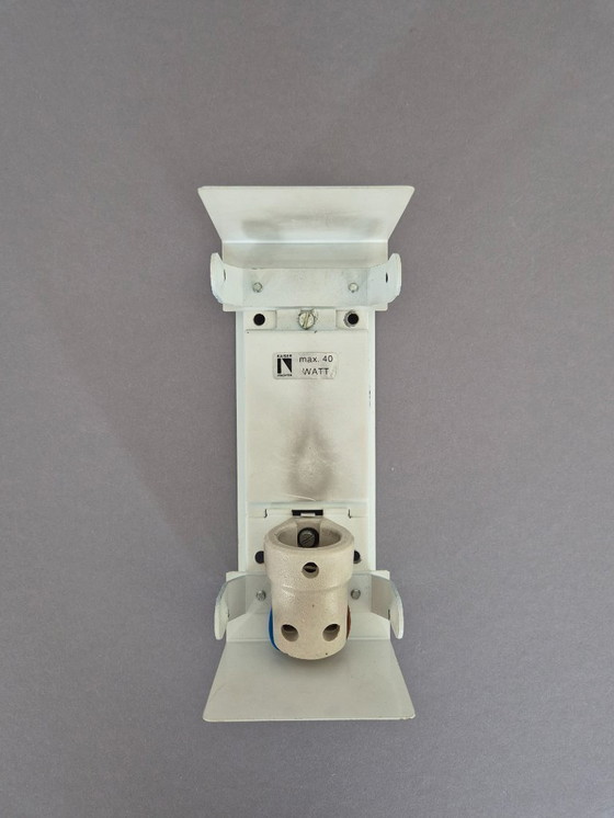 Image 1 of Lampada da parete Kaiser Leuchten in vetro ghiacciato, anni '60/'70, vintage Mid-Century