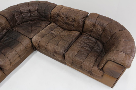 Image 1 of Vintage De Sede DS 11 modular bank patchwork leather 1970s