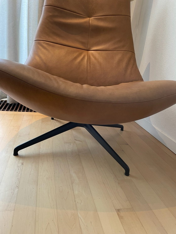 Leather swivel armchair Rebound, Metal, Brown (photo 5 of 6)