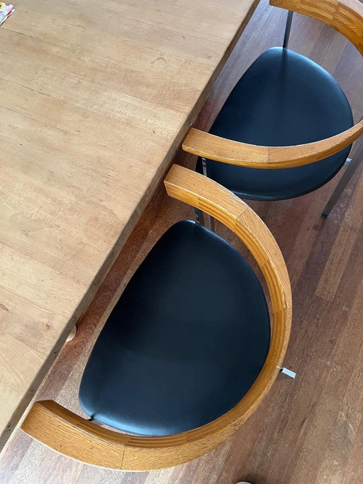 Composizione da pranzo PK11 e PK53 di Poul Kjærholm, E. Kold Christensen, 1957