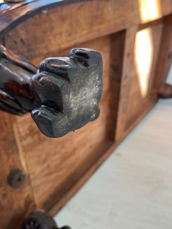 Image 1 of Cassettone - Noce - Comò con specchiera