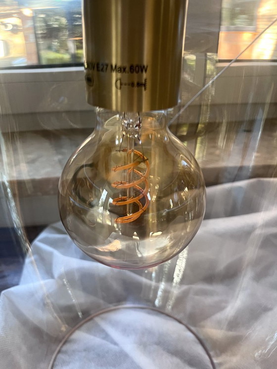 Image 1 of Lucide FLORIEN - Pendant light - Ø 28 cm - 1xE27 - Amber