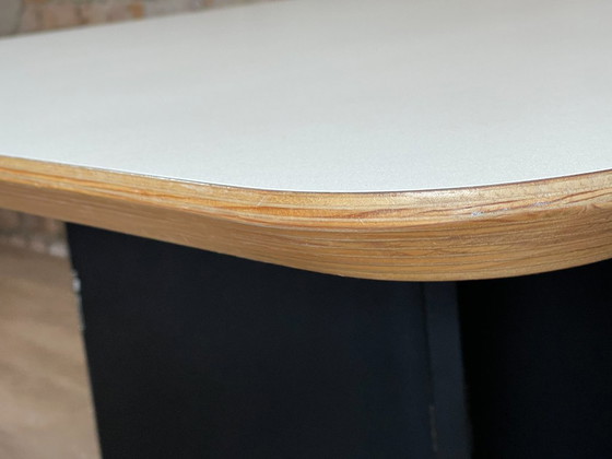 Design Eettafel – Wit HPL Multiplex – Plastic, Wood (photo 7 of 7)