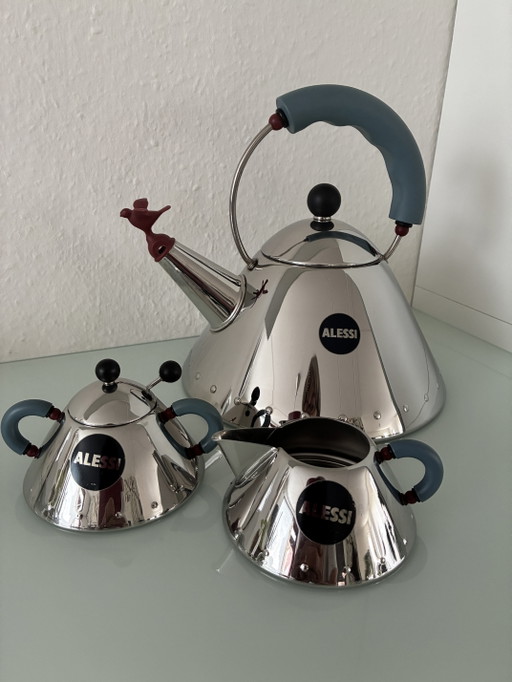 Bouilloire et crémier Alessi – keukenaccessoires, rvs, Plastic