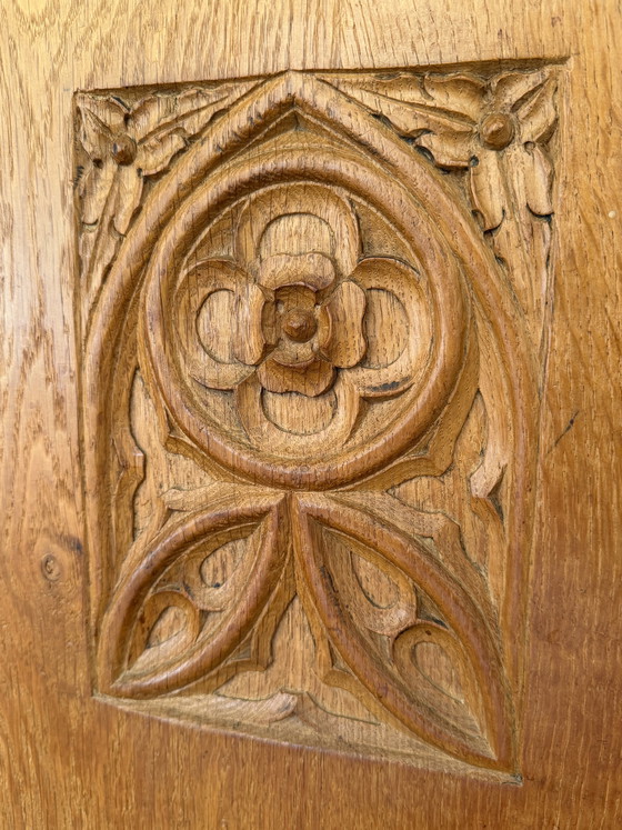 Image 1 of Antieke massief eiken kast Jugendstil / Arts & Crafts