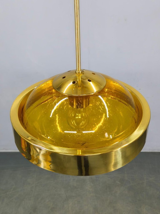 Image 1 of Space Age UFO Pendant Lamp by Kamenický Šenov, Czechoslovakia 1970s